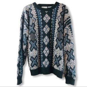 Vintage | Diamond pattern sweater